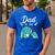 Dad To Be Dinosaur Baby Shower For Boy Men's Casual T-Shirt Royal Blue