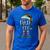 The Dad Elf Shirt Matching Family Dad Christmas Elf Men's Casual T-Shirt Royal Blue