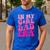 In My Dad Era Girl Groovy Retro Papa Fathers Day Men's Casual T-Shirt Royal Blue