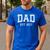 Dad Est 2017 Custom Dad Personalized Fathers Day Customized Men's Casual T-Shirt Royal Blue