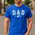 Dad Est 2026 Baby Feet First Time Daddy Men's Casual T-Shirt Royal Blue
