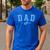 Dad Est 2026 Blue Baby Feet First Time Boy Daddy Men's Casual T-Shirt Royal Blue