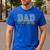 Dad Family Crew Monster Truck Lover Birthday Matching Men's Casual T-Shirt Royal Blue