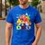 Dad Farm Animal Birthday Family Matching Party Men's Casual T-Shirt Royal Blue
