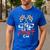 Dad Of The Fast One First Birthday Racing Car Family Men's Casual T-Shirt Royal Blue