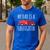 My Dad Is A Firefighter Men's Casual T-Shirt Royal Blue