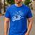 Dad Of Four Toddler Kids Fathers Day Fist Bump Family Men's Casual T-Shirt Royal Blue