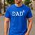 Dad To The Fourth Power Dad Of 4 Kids To The 4th Power Shirt Men's Casual T-Shirt Royal Blue