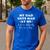 My Dad Gets Mad At Me But I'm Literally Him As a Boy On Back Men's Casual T-Shirt Royal Blue