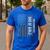 Dad Of Girls Outnumbered Fathers Day 2025 For Dad Daughters Men's Casual T-Shirt Royal Blue