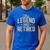 Dad Grandpa Retirement The Legend Has Retired 2026 Men Men's Casual T-Shirt Royal Blue