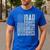 Dad Grandpa Veteran Great Grandpa Men's Casual T-Shirt Royal Blue