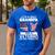 Dad Grandpa Veteran Nothing Scares Patriotic Veterans Day Men's Casual T-Shirt Royal Blue