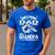 Being A Dad Is An Honor Being A Grandpa Is Priceless Men's Casual T-Shirt Royal Blue