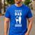 Dad Who Has a Karate Daughter Dad & Daughter Men's Casual T-Shirt Royal Blue
