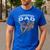 Dad Legendary Saying Men's Casual T-Shirt Royal Blue