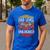 Dad Level Unlocked Gaming Gamer Father Video Games Men's Casual T-Shirt Royal Blue