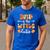 Dad Little Cutie Baby Shower Orange 1st Birthday Party Men's Casual T-Shirt Royal Blue