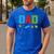 Dad Master Builder Building Bricks Blocks Family Set Parents Small Men's Casual T-Shirt Royal Blue