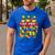 Dad And Mom Birthday Boy Building Bricks Family Party Decor Men's Casual T-Shirt Royal Blue Dad And Mom Birthday Boy Building Bricks Family Party Decor Men's Casual T-Shirt Royal Blue