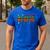 Dad And Mom Of The Birthday Boy Pixel Game Matching Family Men's Casual T-Shirt Royal Blue