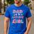 Dad And Mom Of The Birthday Girl Party Decor Family Matching Men's Casual T-Shirt Royal Blue