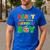 Dad And Mom Daddy Of The Birthday Boy Tee Melon Family Party Men's Casual T-Shirt Royal Blue