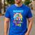 Dad And Mom Mommy Of The Birthday Boy Family Party Decor Men's Casual T-Shirt Royal Blue