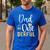 Dad Of Mr Onederful 1st Birthday First One-Derful Matching Men's Casual T-Shirt Royal Blue