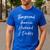 Dad Not Boyfriend Fiance Marked Out Husband & Daddy Men's Casual T-Shirt Royal Blue