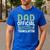Dad Official Teenager Translator Dad Men's Casual T-Shirt Royal Blue