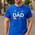 Dad Outer Space Birthday Party Family Boys Girls Men's Casual T-Shirt Royal Blue