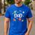 Dad Outer Space Galaxy Birthday For Family Men's Casual T-Shirt Royal Blue