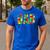 Dad Parent Brick Master Builder Building Blocks Set Family T Men's Casual T-Shirt Royal Blue