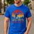 Dad Pays Mom Prays Dirt Bike Retro Motocross Boys Kids Men's Casual T-Shirt Royal Blue