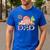 Dad Pink Farm Animal Birthday Kids Matching Family Men's Casual T-Shirt Royal Blue