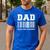Dad Scan For Payment Barcode Father's Day Men's Casual T-Shirt Royal Blue