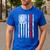 Dad Senior 2026 Proud Dad Of A Class Of 2026 Graduate Flag Men's Casual T-Shirt Royal Blue