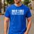 Dad Shirt Dad Of 2 Girls Outnumbered For Men Awesome Men's Casual T-Shirt Royal Blue
