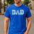 Dad Shirts For Dad Vintage Dad Idea Fathers Day Fun Men's Casual T-Shirt Royal Blue