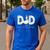 Dad Of The Silly Goose Silly Goose Birthday Matching Family Men's Casual T-Shirt Royal Blue