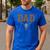 Dad Skull Fathers Day Shirt Western Rodeo Family Matching Men's Casual T-Shirt Royal Blue