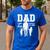 Dad Sons First Hero Daughter Love For Father's Day Men's Casual T-Shirt Royal Blue Dad Sons First Hero Daughter Love For Father's Day Men's Casual T-Shirt Royal Blue