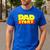Dad Story Men's Casual T-Shirt Royal Blue
