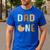 Dad Of The Sweet One Cookies And Milk 1st Birthday Party Men's Casual T-Shirt Royal Blue Dad Of The Sweet One Cookies And Milk 1st Birthday Party Men's Casual T-Shirt Royal Blue