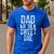 Dad Of The Sweet One Father's Day Daddy Men's Casual T-Shirt Royal Blue