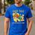 Dad Tax Graphic Tee Fathers Day Men's Casual T-Shirt Royal Blue