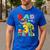 Dad Of The Three Rex 3Rd Birthday Boy Dinosaur T-Rex Men's Casual T-Shirt Royal Blue Dad Of The Three Rex 3Rd Birthday Boy Dinosaur T-Rex Men's Casual T-Shirt Royal Blue