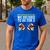 Dad Of Twins TShirt Men's Casual T-Shirt Royal Blue