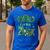 Dad Of The Two Rex Birthday Dinosaur Family Matching Men's Casual T-Shirt Royal Blue
